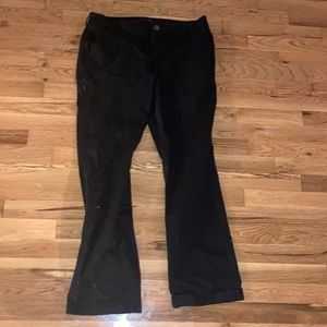 black bootcut pants